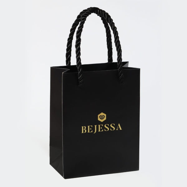 Czarna torebka prezentowa Bejessa