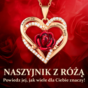 naszyjnik - podwójne serce z różą - kocham cię i zawsze będę - reklama - mockup główny (5)